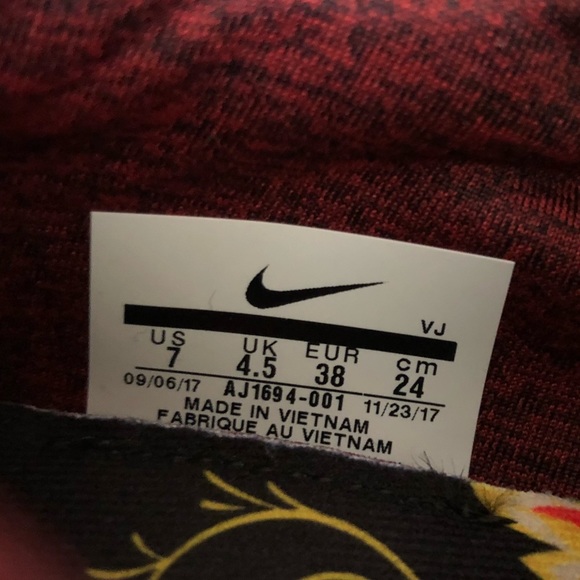 🚫✂️🍀New🍀 NIKE blk/red City Loop F ~ sz 7 - Picture 8 of 8